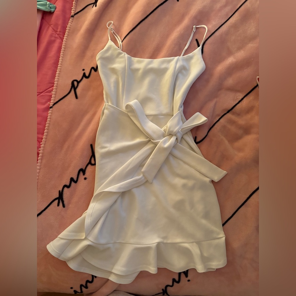 Lucy in the Sky Cream Ruffled Tiered Mini Dress